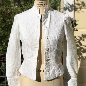 Marc Jacobs White Jacket with Eyelet Detai